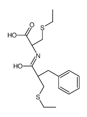 (2R)-2-[(2-benzyl-3-ethylsulfanylpropanoyl)amino]-3-ethylsulfanylpropanoic acid结构式