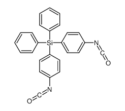 bis(4-isocyanatophenyl)-diphenylsilane Structure