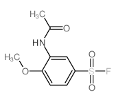3-acetamido-4-methoxy-benzenesulfonyl fluoride Structure
