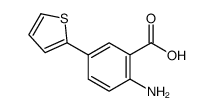 2-AMINO-5-(2-THIENYL)BENZOIC ACID结构式