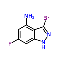 4-AMINO-3-BROMO-6-FLUOROINDAZOLE structure