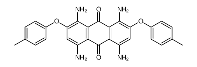 1,4,5,8-tetraamino-2,7-bis(4-methylphenoxy)anthracene-9,10-dione结构式