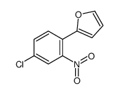 2-(4-chloro-2-nitrophenyl)furan Structure