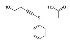 acetic acid,4-phenylsulfanylbut-3-yn-1-ol结构式