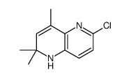 6-chloro-2,2,4-trimethyl-1H-1,5-naphthyridine结构式