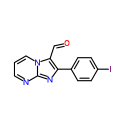 2-(4-Iodophenyl)imidazo[1,2-a]pyrimidine-3-carbaldehyde Structure