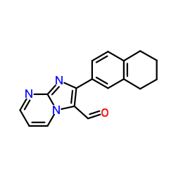 2-(5,6,7,8-Tetrahydro-2-naphthalenyl)imidazo[1,2-a]pyrimidine-3-carbaldehyde Structure