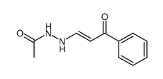 Acetic acid N'-((E)-3-oxo-3-phenyl-propenyl)-hydrazide结构式