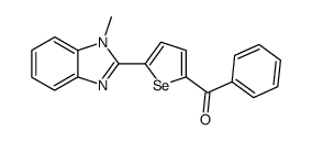 1-methyl-2-(5'-benzoyl-2'-selenienyl)benzimidazole Structure