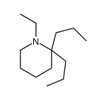 1-ethyl-2,2-dipropylpiperidine Structure