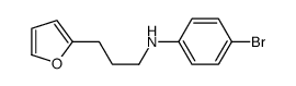 4-bromo-N-[3-(furan-2-yl)propyl]aniline结构式