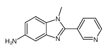 1-methyl-2-(pyridin-3-yl)-1H-benzimidazol-5-amine结构式