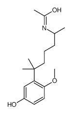 N-[6-(5-hydroxy-2-methoxyphenyl)-6-methylheptan-2-yl]acetamide结构式