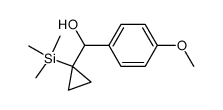 (4-methoxyphenyl)(1-(trimethylsilyl)cyclopropyl)methanol Structure