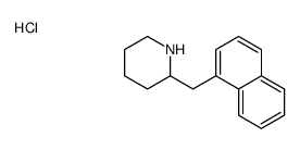 2-(naphthalen-1-ylmethyl)piperidine,hydrochloride结构式