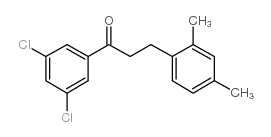 3',5'-DICHLORO-3-(2,4-DIMETHYLPHENYL)PROPIOPHENONE结构式