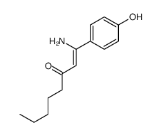 1-amino-1-(4-hydroxyphenyl)oct-1-en-3-one Structure