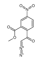 2-diazonio-1-(2-methoxycarbonyl-4-nitrophenyl)ethenolate结构式