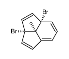 2a,4a-dibromo-4a,7b-dihydro-7b-methyl-2aH-cyclopent(cd)indene Structure