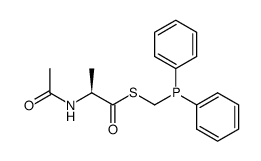Ac-Ala-SCH2PPh2结构式