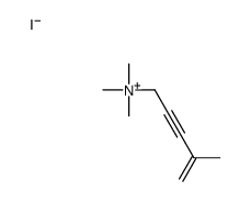 trimethyl(4-methylpent-4-en-2-ynyl)azanium,iodide Structure