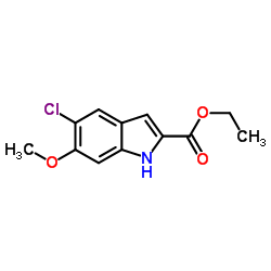 Ethyl 5-chloro-6-methoxy-1H-indole-2-carboxylate Structure