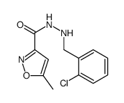 N'-[(2-chlorophenyl)methyl]-5-methyl-1,2-oxazole-3-carbohydrazide Structure