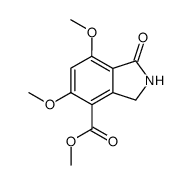 methyl 5,7-dimethoxy-1-oxo-2,3-dihydro-1H-isoindole-4-carboxylate Structure
