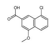 8-Chloro-4-methoxy-2-naphthoic acid Structure