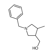 (1-benzyl-4-methylpyrrolidin-3-yl)methanol结构式