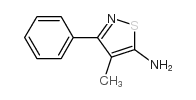 4-METHYL-3-PHENYLISOTHIAZOL-5-AMINE structure