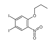 1,2-diiodo-4-nitro-5-propoxybenzene结构式