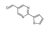 2-thiophen-2-ylpyrimidine-5-carbaldehyde structure