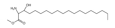 methyl (2R,3S)-2-amino-3-hydroxynonadecanoate结构式