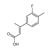 3-(3-fluoro-4-methylphenyl)but-2-enoic acid Structure