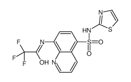 2,2,2-trifluoro-N-[5-(1,3-thiazol-2-ylsulfamoyl)quinolin-8-yl]acetamide Structure