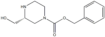 (R)-3-(羟甲基)哌嗪-1-羧酸苄酯图片
