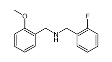 Benzenemethanamine, 2-fluoro-N-[(2-methoxyphenyl)methyl]结构式