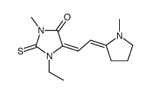 1-ethyl-3-methyl-5-[(1-methyl-2-pyrrolidinylidene)ethylidene]-2-thioxoimidazolidin-4-one picture
