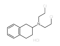 2-Naphthalenamine,N,N-bis(2-chloroethyl)-1,2,3,4-tetrahydro-, hydrochloride (1:1) Structure