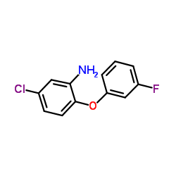 5-Chloro-2-(3-fluorophenoxy)aniline结构式