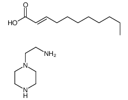 undecenoic acid, compound with piperazine-1-ethylamine (1:1)结构式