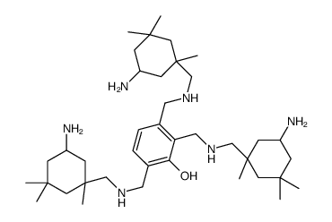 5-amino-1,3,3-trimethylcyclohexanemethylamine, N,N',N''-[3-hydroxybenzene-1,2,4-triyltris(methylene)] derivative structure