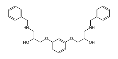 2-Propanol, 1,1'-[1,3-phenylenebis(oxy)]bis[3-[(phenylmethyl)amino] Structure