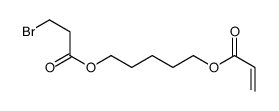 5-(3-bromo-1-oxopropoxy)pentyl acrylate结构式