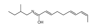 N-(2-methylbutyl)deca-2,6,8-trienamide Structure