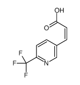 (2E)-3-[6-(Trifluoromethyl)-3-pyridinyl]acrylic acid Structure