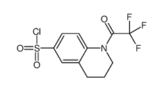 1-(2,2,2-TRIFLUOROACETYL)-1,2,3,4-TETRAHYDROQUINOLINE-6-SULFONYL CHLORIDE结构式