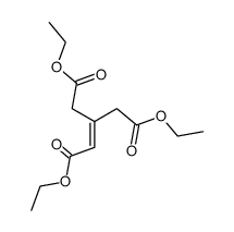 3-ethoxycarbonylmethyl-pentenedioic acid diethyl ester结构式