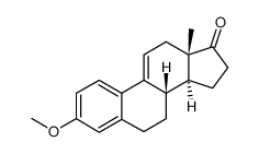 rac-3-Methoxy-1,3,5(10),9(11)-oestratetraen-17-on结构式